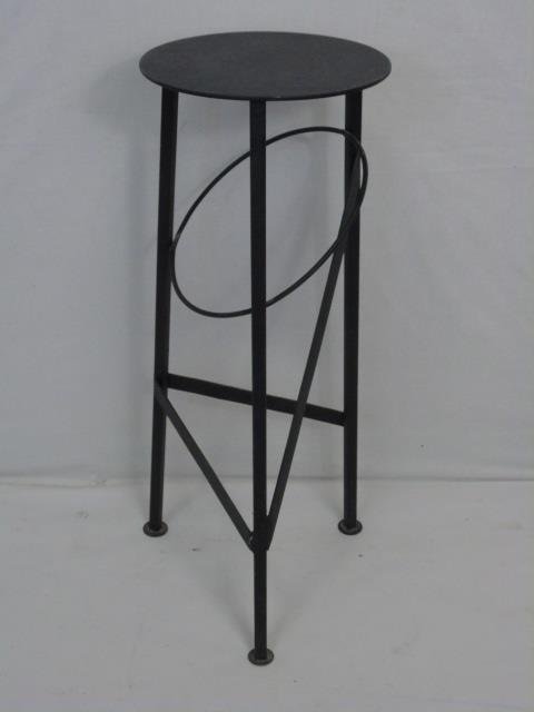 Modernist Style Wrought Iron Stool or Pedestal (1 of 2)