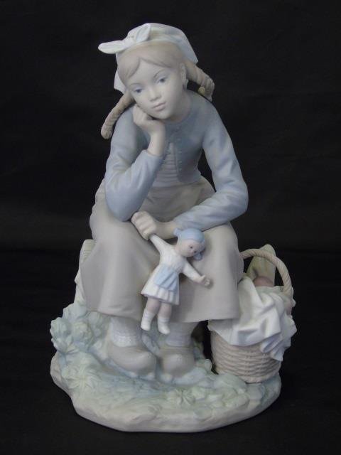Vintage Lladro Statue - Dutch Girl w/ Doll  #M1211 (1 of 6)