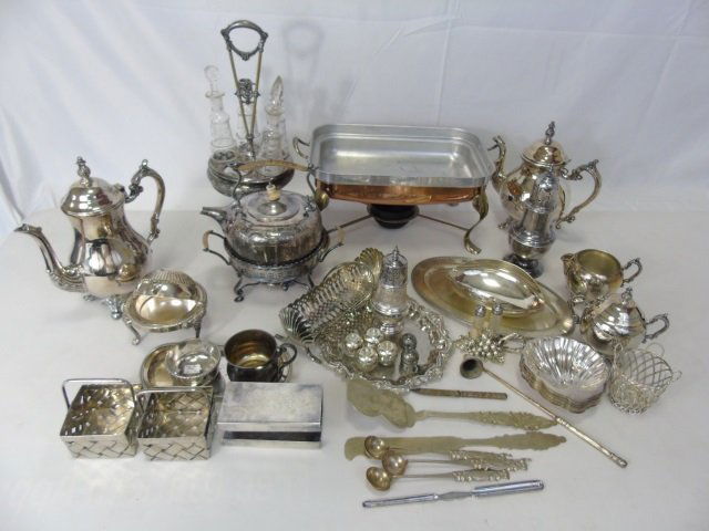 Antique & Vintage Silver Plate Serving Item Group (1 of 6)