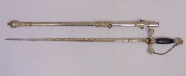 Antique American Masonic Fraternal Sword in Sheath (1 of 7)