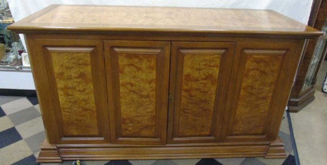 Contemporary Burl Wood Mechanized TV Cabinet (1 of 6)