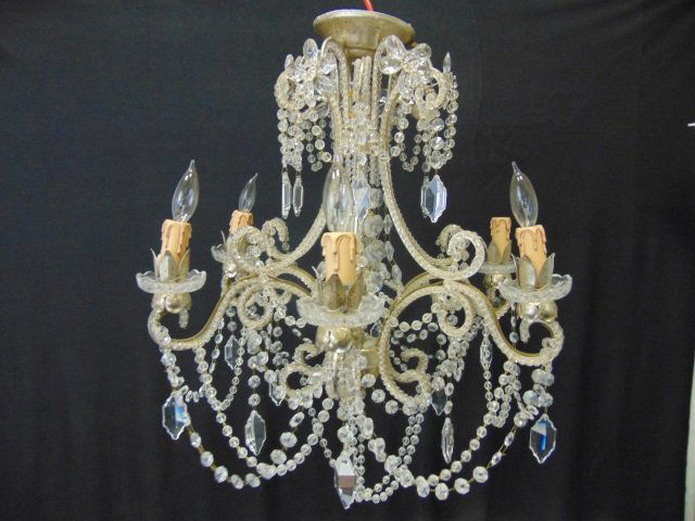 Quality Contemporary Six Arm Crystal Chandelier (1 of 5)