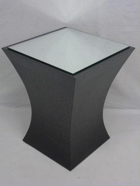 Contemporary Modern Metal Pedestal End Table (1 of 5)