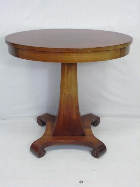 Antique American Empire Style Oval End Table (1 of 3)
