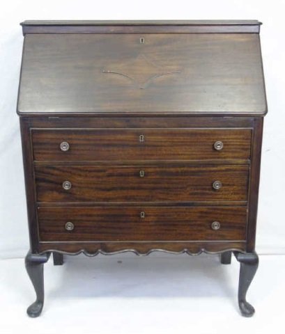 Antique English Queen Ann Style Secretary Desk (1 of 5)