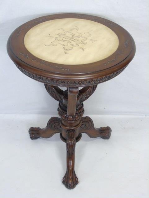 Contemporary Traditional Painted Wood End Table (1 of 6)