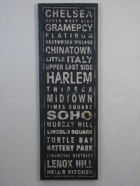 Contemporary Art New York City Neighborhood Names (1 of 3)