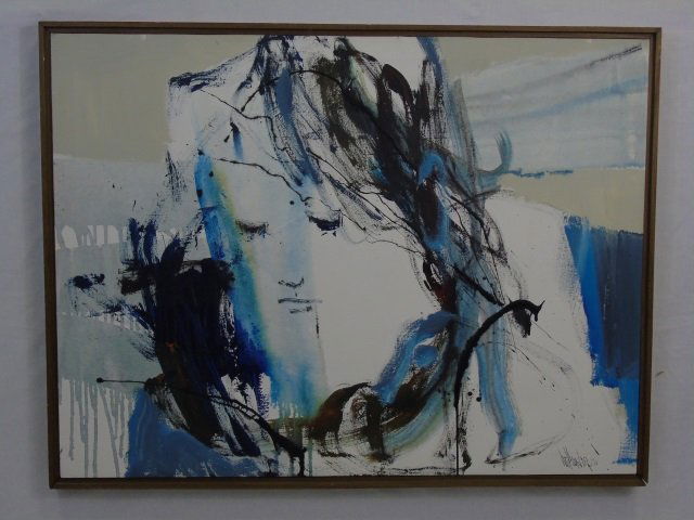 Gino Hollander - Signed Abstract School Painting (1 of 4)