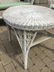 Antique American White Wicker Sunroom / Patio Set - 2