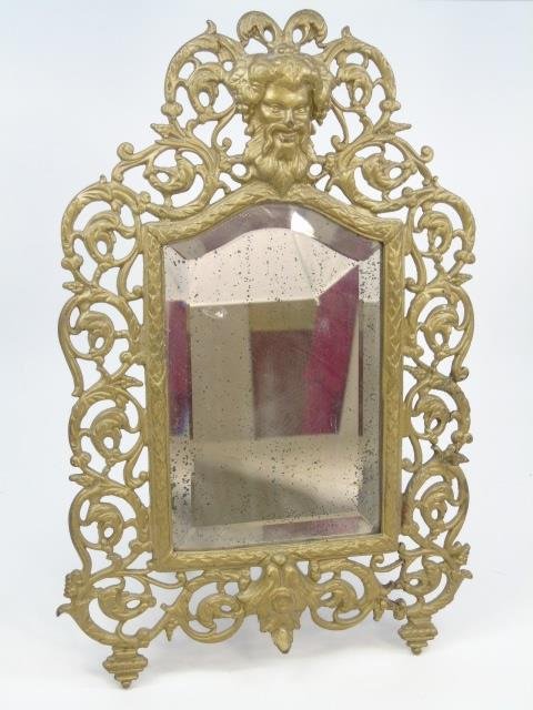 Antique Gilt Bronze Bradley Hubbard Bacchus Mirror (1 of 4)