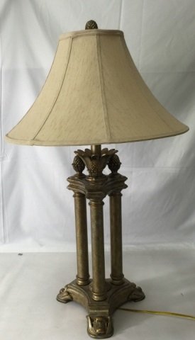 Contemporary Traditional Gold Pineapple Table Lamp (1 of 3)