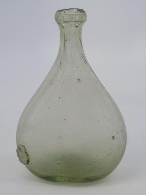 Antique Persian Hand Blown Glass Saddle Flask (1 of 3)