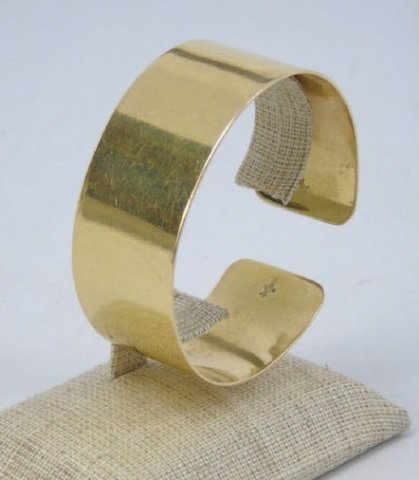 Estate 18kt Yellow Gold 1.8 OZ Cuff Bracelet (1 of 5)