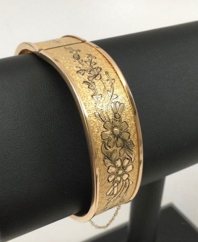 Antique Victorian Gold Filled Cuff Bracelet (1 of 5)