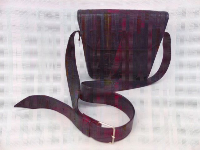 Vintage Gianni Versace Blue Leather Purse (1 of 4)