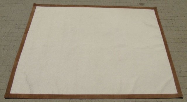 Custom Contemporary Leather Border Carpet (1 of 3)