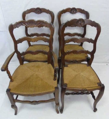 Four Italian Made Dining Room Ladderback Chairs (1 of 5)
