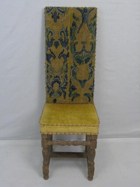 Antique French Aubusson Tapestry Covered Chair (1 of 5)