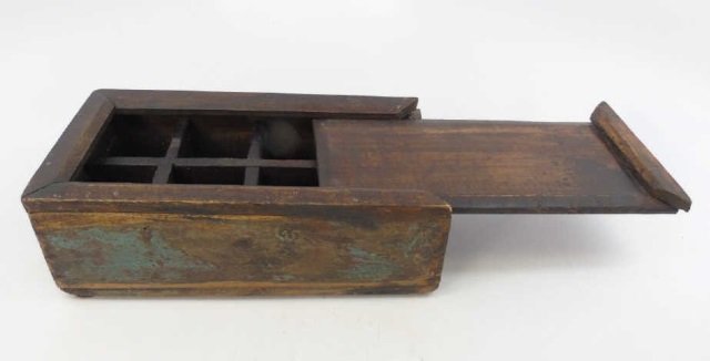 Antique Carved Hardwood Lidded Jewelry Box (1 of 3)