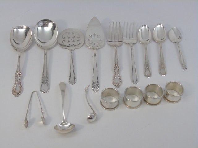 Assorted Sterling Silver & Silver Plate Items (1 of 8)
