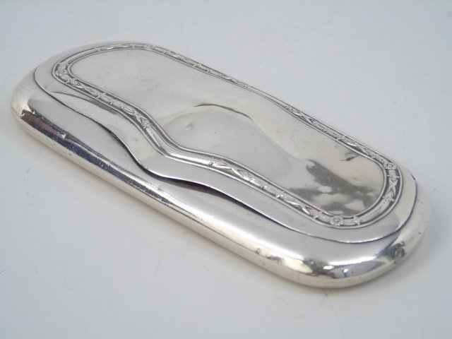 Antique c 1900 Sterling Silver Eye Glass Case (1 of 4)