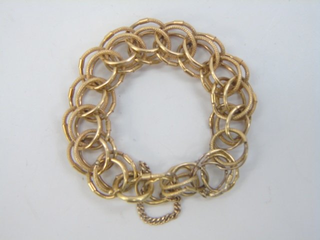 Estate Victorian 19th C Double Link Bracelet (1 of 7)