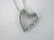 Vintage Sterling Silver & Diamond Heart Necklace