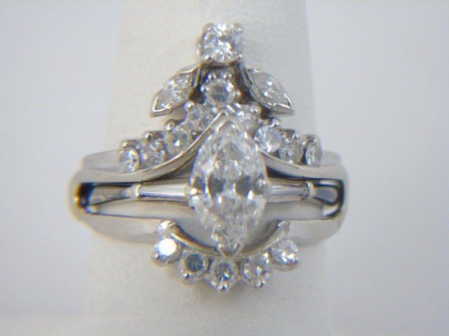 Estate 2 Carat Engagement & Wedding Ring Set (1 of 10)