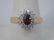 Estate 14kt Yellow Gold Diamond Tourmaline Ring
