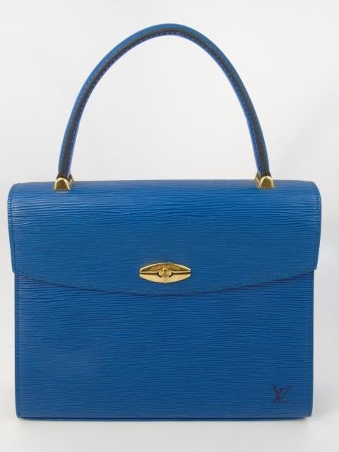 Vintage Louis Vuitton Blue Epi Leather Purse (1 of 5)
