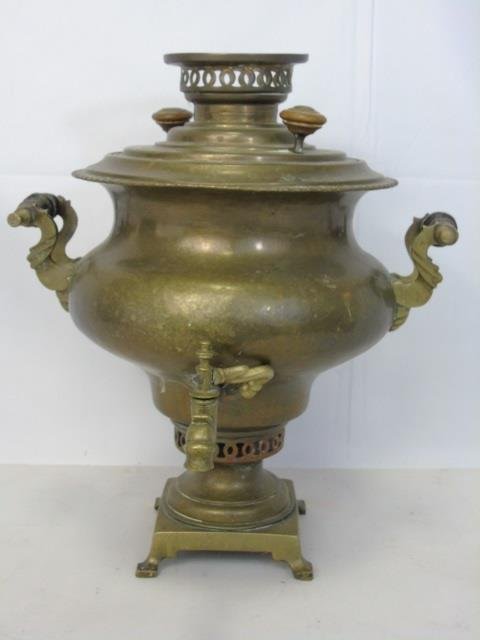 Antique Russian Metal Urn Form Samovar (1 of 6)