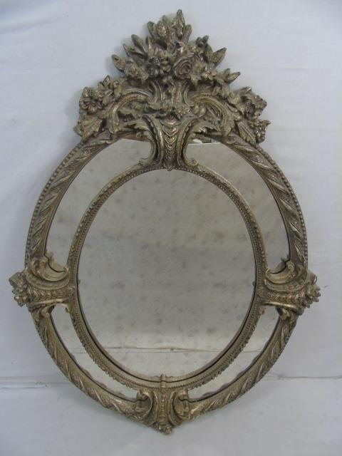 Large Ornate Silver Gilt Designer Statement Mirror (1 of 4)