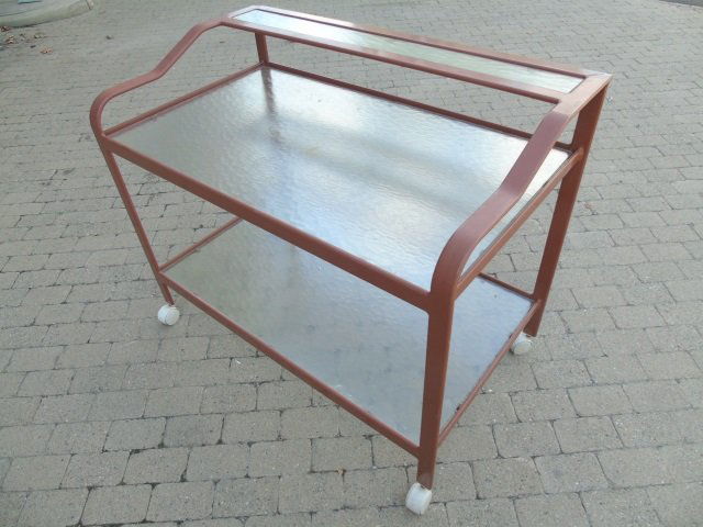 Contemporary Metal & Glass Outdoor / Patio Server (1 of 3)
