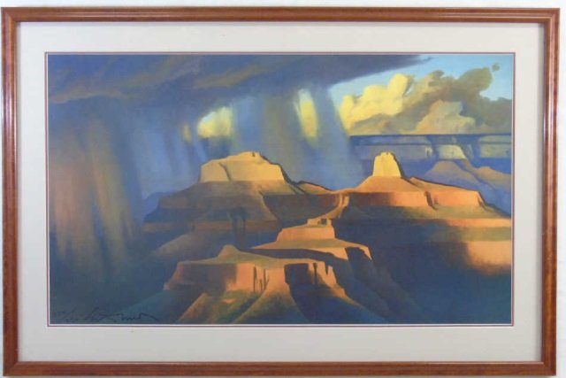 Signed & Framed 20th Century Print Grand Canyon (1 of 3)