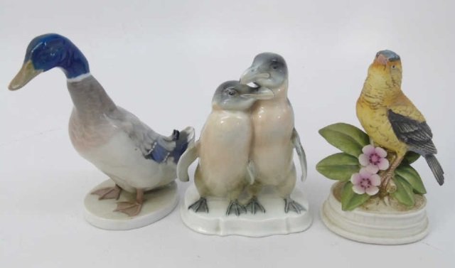 Two Rosenthal Porcelain Hand Painted Bird Figurine (1 of 8)