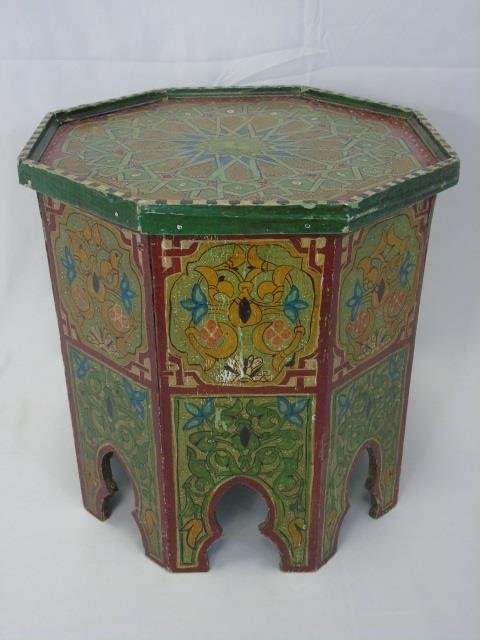 Vintage Handmade Moroccan Style Wood Table (1 of 4)