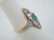 Estate Antique Art Deco Diamond & Emerald Ring - 6