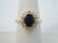 Estate 14kt Yellow Gold Sapphire & Diamond Ring