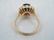 Estate 14kt Yellow Gold Sapphire & Diamond Ring - 3