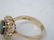 Estate 14kt Yellow Gold Sapphire & Diamond Ring - 4