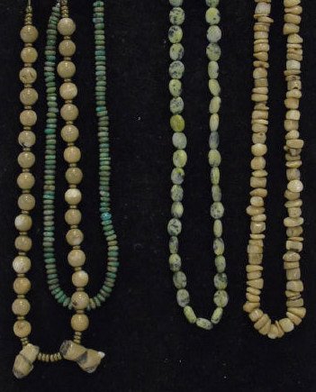 Lot of 4 Natural Stone & Turquoise Bead Necklaces (1 of 5)