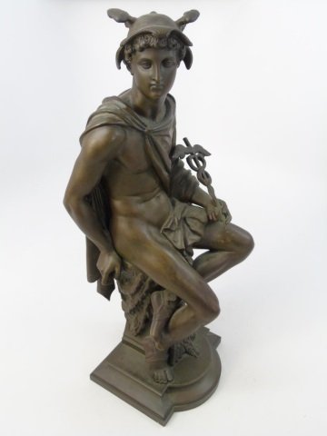 Antique Bronze Statue of the God Mercury (1 of 4)