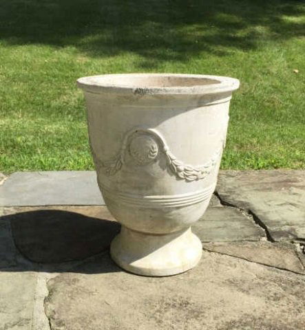 Pair Neo Classical Cast Stone Garden Planter Urns (1 of 3)