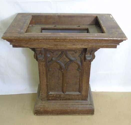 Antique Victorian Gothic Style Console Table (1 of 3)