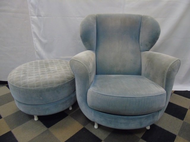 Contemporary Massimo Iosa Ghini Armchair / Ottoman (1 of 5)