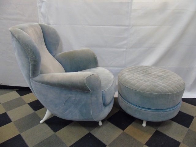 Contemporary Massimo Iosa Ghini Armchair / Ottoman (1 of 5)