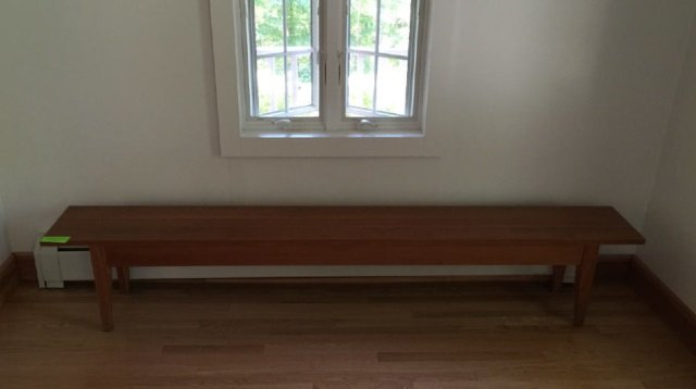 Custom Contemporary Farm Style Hall Bench (1 of 5)
