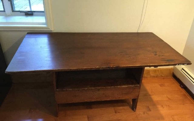 Antique American Flip Top Dining Table /Work Table (1 of 4)