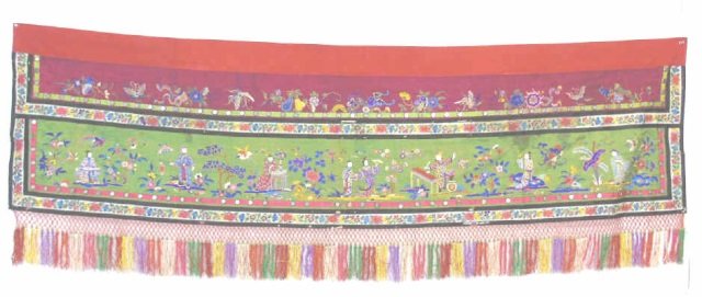 Vintage Chinese Panel Figures/ Flowers/ Butterfly (1 of 4)