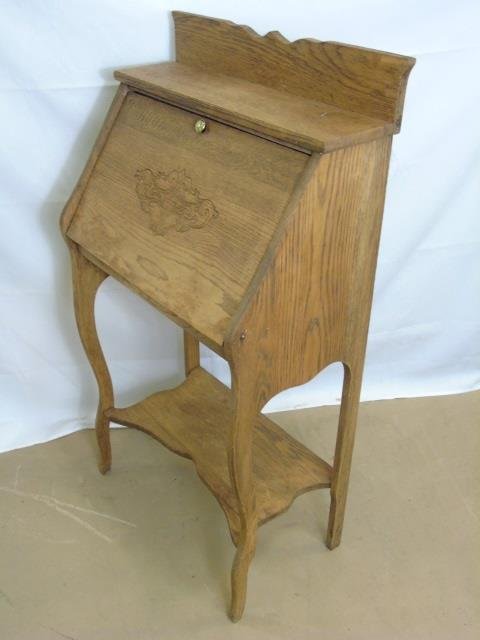 Antique C 1900 Slant Front Secretary Desk (1 of 5)